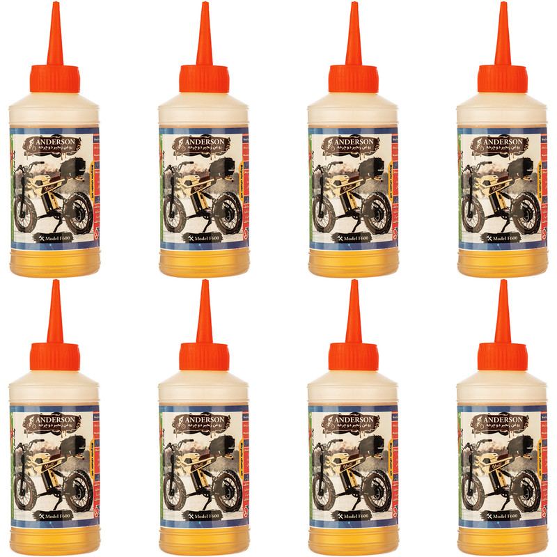 روغن زنجیر دوچرخه اندرسون مدل F600 حجم 80 میلی لیتر بسته 8 عددی