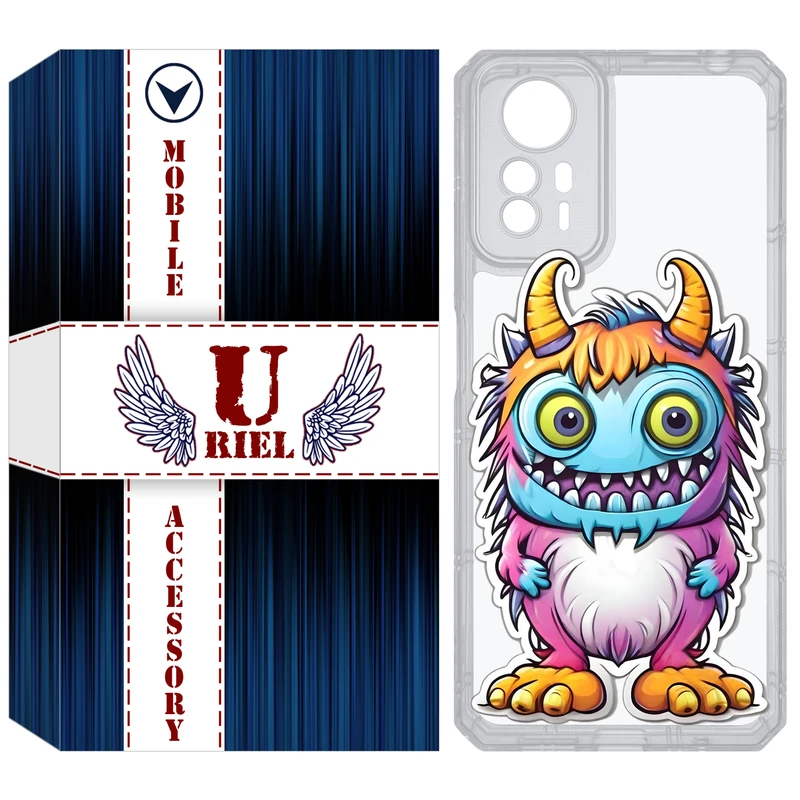 کاور یوریل مدل Clear کد 50 طرح میکروب مناسب برای گوشی موبایل شیائومی Redmi Note 12S