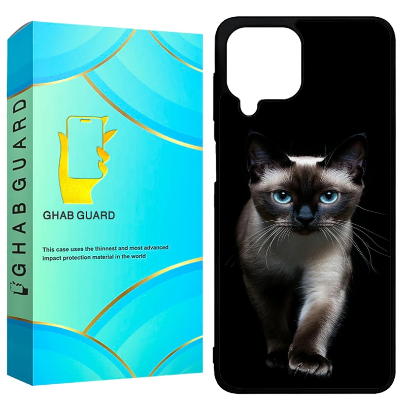 کاور قاب گارد طرح گربه مدل GCHPA224 مناسب برای گوشی موبایل سامسونگ Galaxy A22 4G / M22 4G / M32 4G    