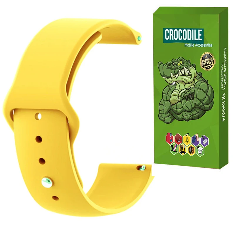  بند کروکودیل مدل Silicon مناسب برای ساعت هوشمند آنر MagicWatch 2 46mm