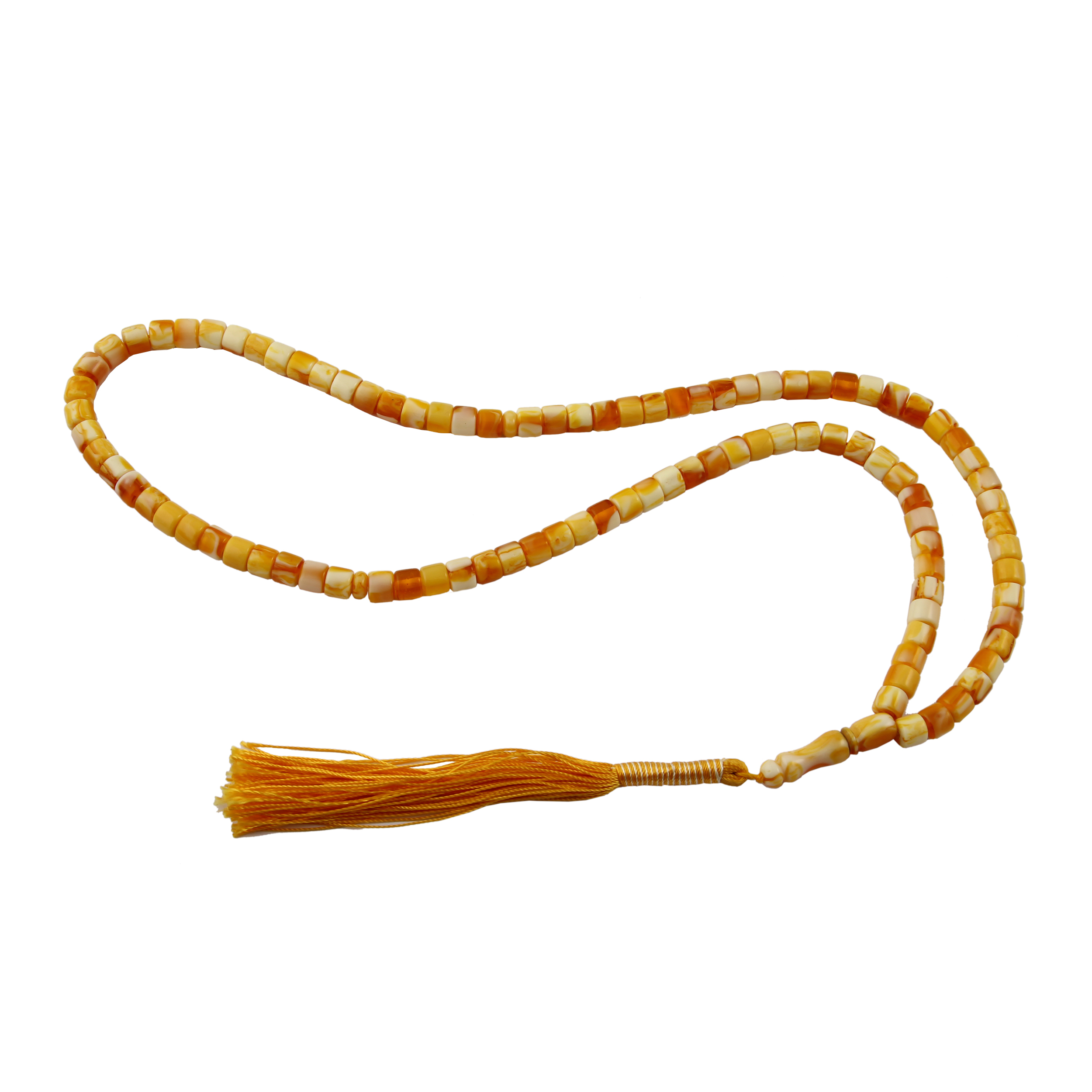 تسبیح بازرگانی میلادی مدل کهربا کد T_272