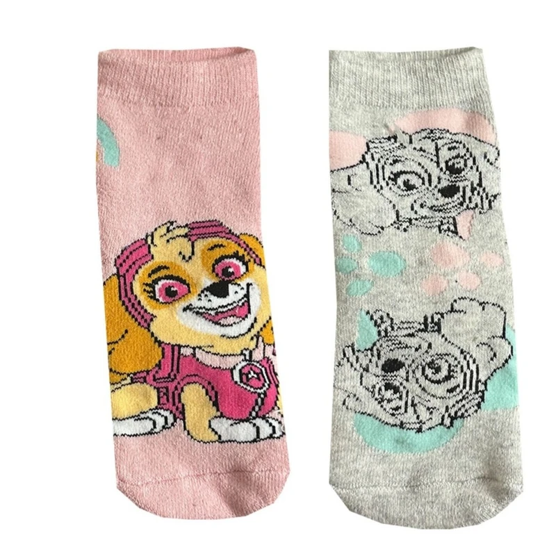 جوراب ساق کوتاه دخترانه پاو پاترول مدل سگهای نگهبان مجموعه 2 عددی
