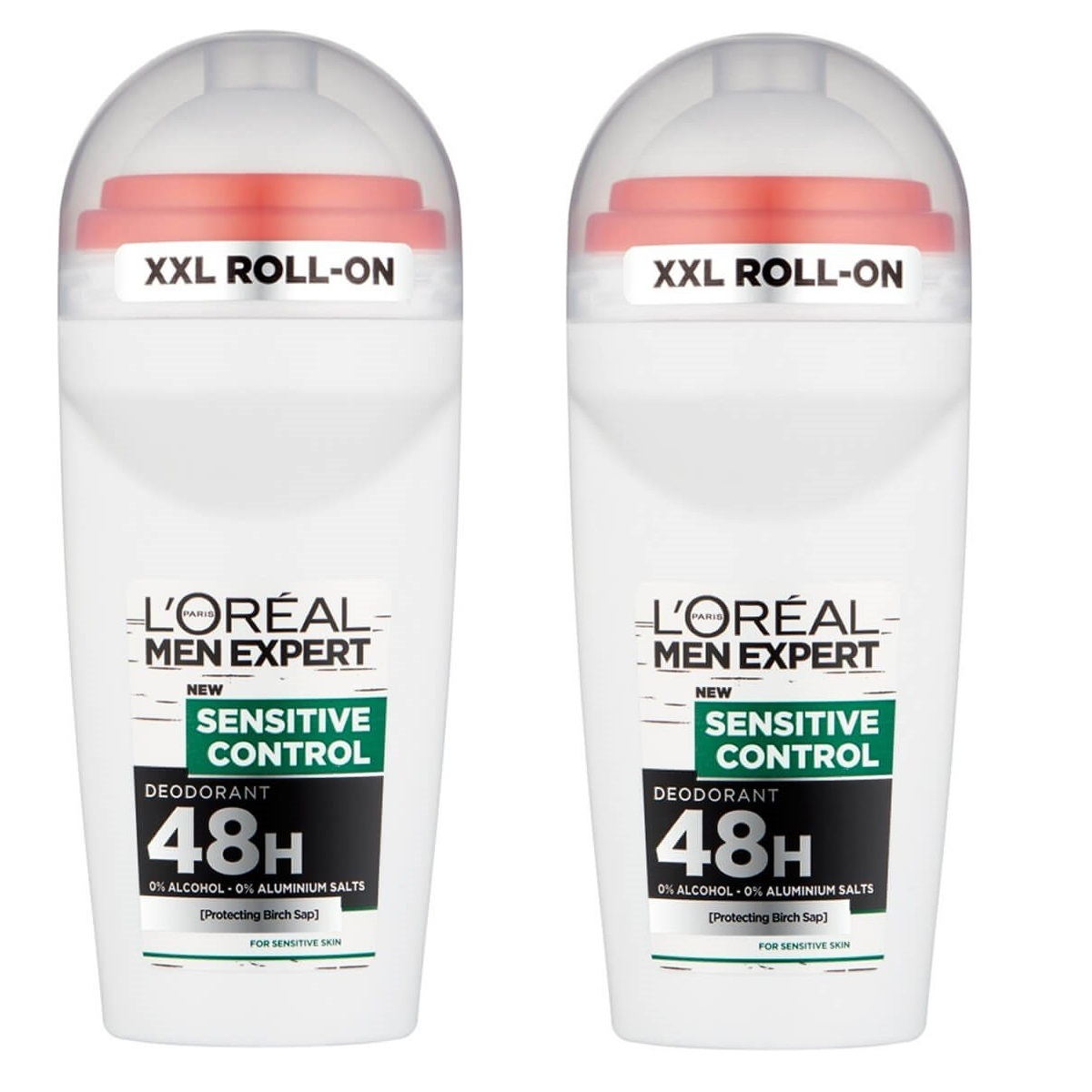 رول ضد تعریق مردانه لورآل سری Men Expert مدل sensitive control حجم 50 میلی لیتر مجموعه 2 عددی