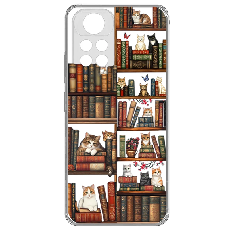 کاور طرح Cat & Booksمناسب برای گوشی موبایل شیامی Redmi Note 12 Pro 4G