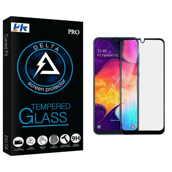 محافظ صفحه نمایش مات پی کی مدل Delta Glass مناسب برای گوشی موبایل سامسونگ Galaxy A50