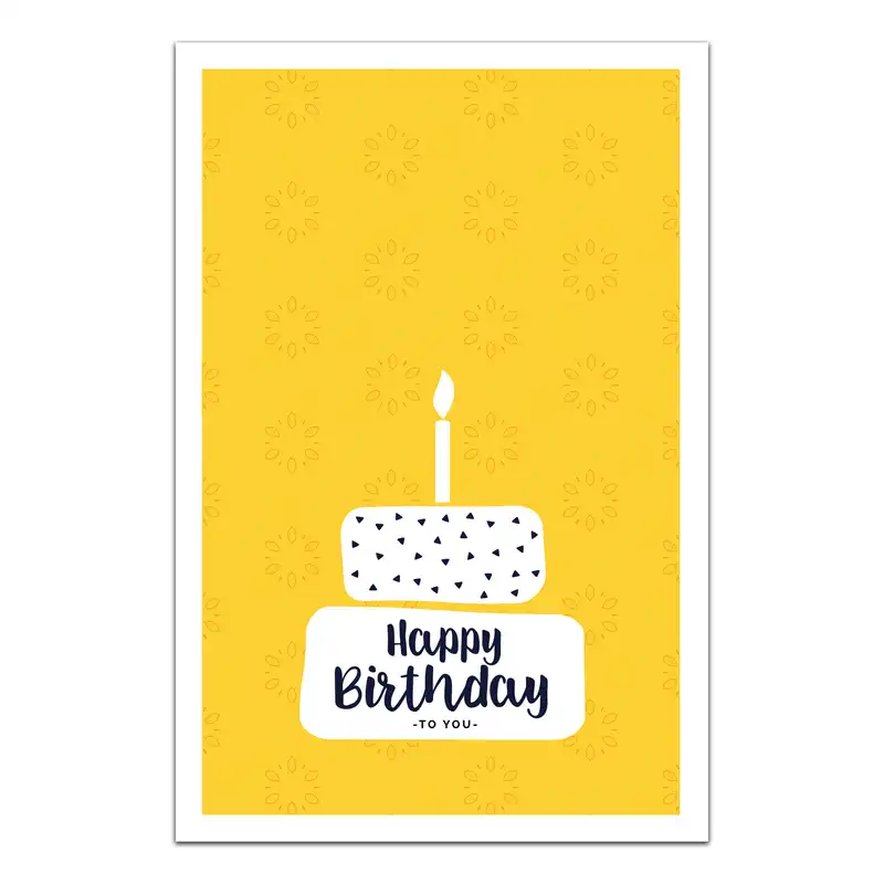 کارت پستال مدل Happy Birthday کد 01