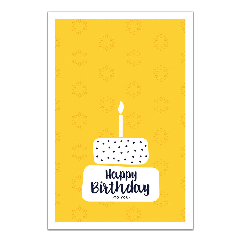 کارت پستال مدل Happy Birthday کد 01