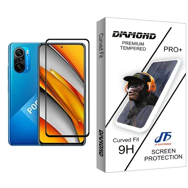 محافظ صفحه نمایش جی اف مدل Diamond Glass MIX001 مناسب برای گوشی موبایل شیائومی Poco F3