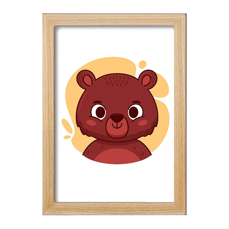 تابلو خندالو مدل خرس حیوانات بامزه کد 37146