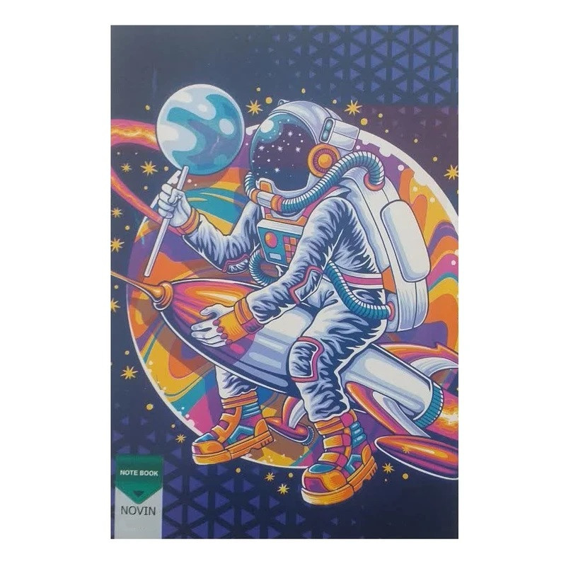 دفتر مشق 60 برگ نوین مدل فضانورد کد 001