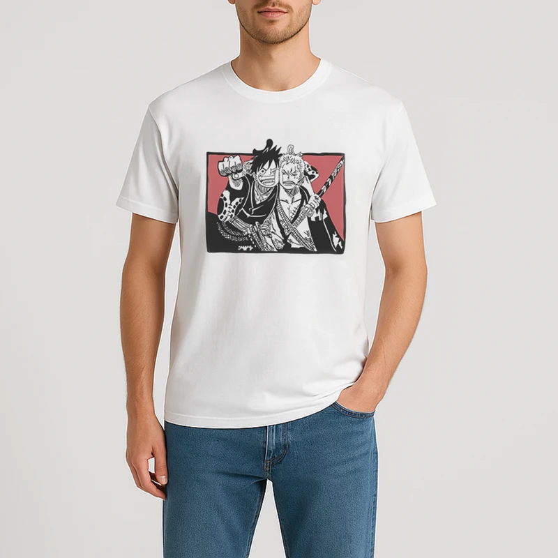 تیشرت آستین کوتاه مردانه مدل انیمه وان پیس