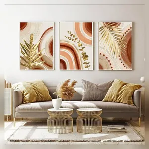 تابلو دکوراتیو مدل بوهو مجموعه ۳عددی کد ۰۰۹۸۷ فریم سفید 