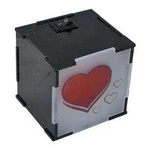 چراغ خواب رومیزی طرح قلب مدل K-E-H