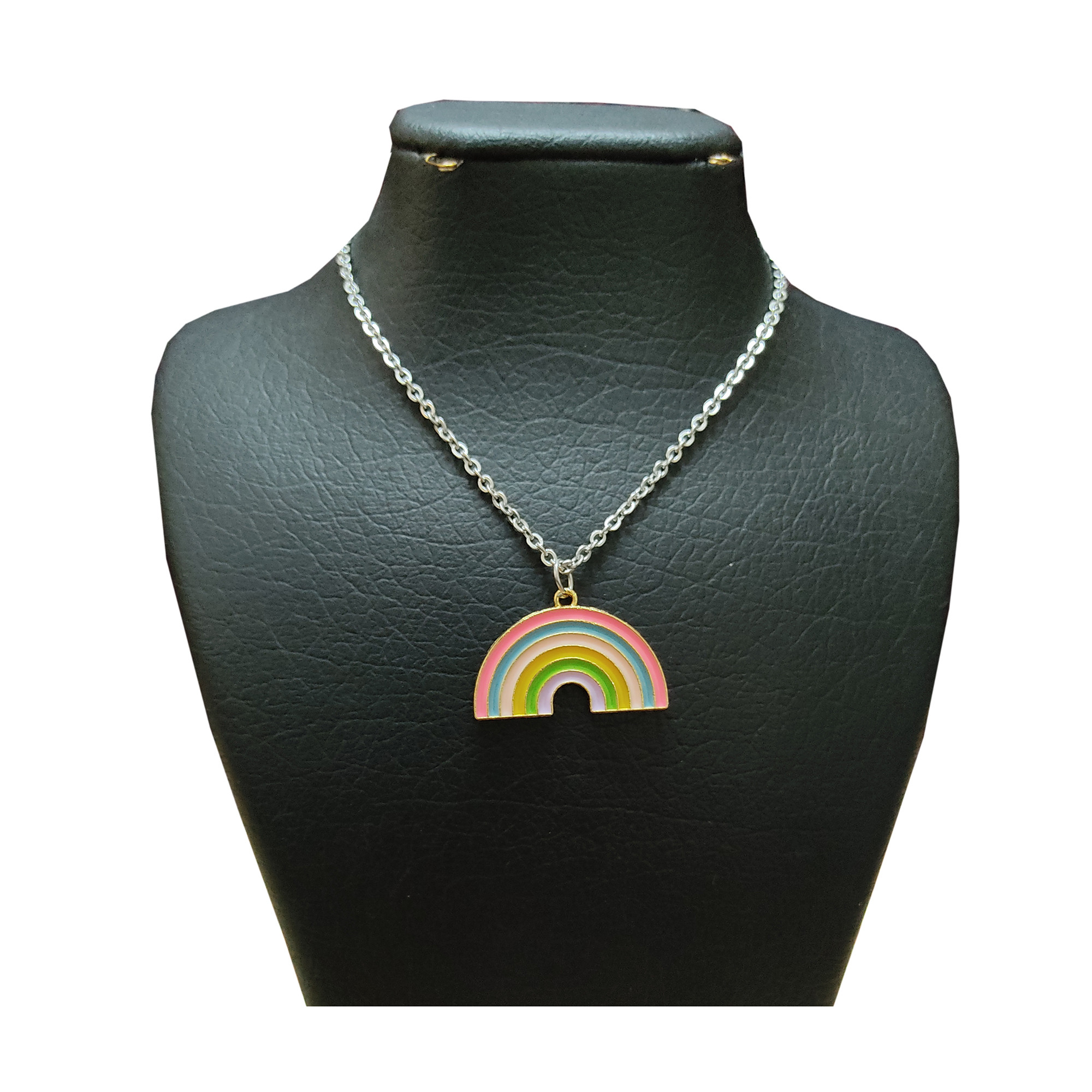 گردنبند دخترانه مدل رنگین کمان