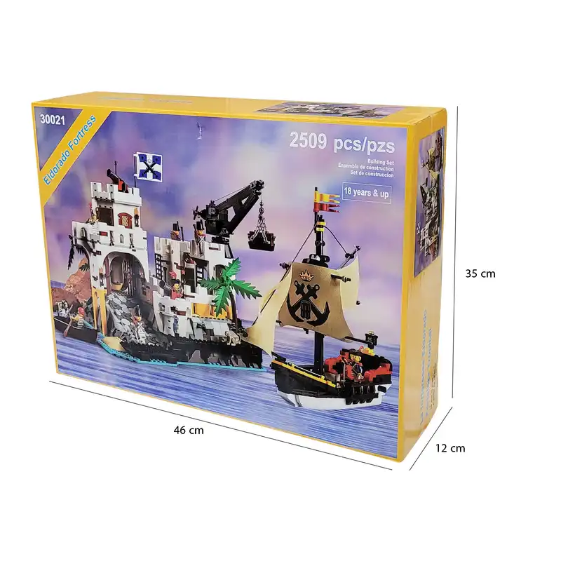 ساختنی مدل قلعه و کشتی دزدان دریایی کد 30021