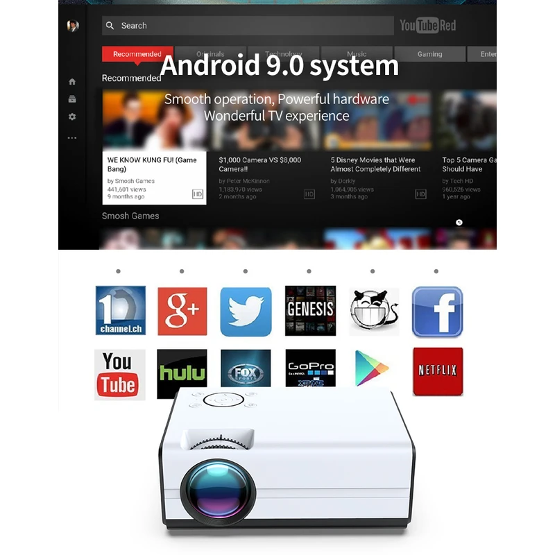 عکس شماره 2 : ویدئو پروژکتور اندرویدی مدل tft display