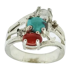 انگشتر نقره زنانه سلین کالا مدل جواهری ce-As336