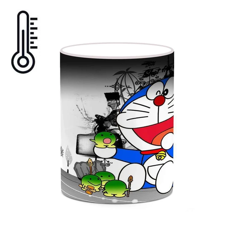 ماگ حرارتی کاکتی مدل کارتون Doraemon کد mgh22509