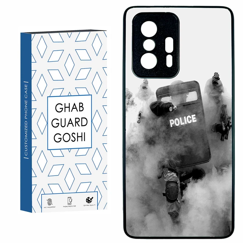 کاور قاب گارد گوشی طرح police کد TPU-136 مناسب برای گوشی موبایل شیائومی 11T / 11T PRO
