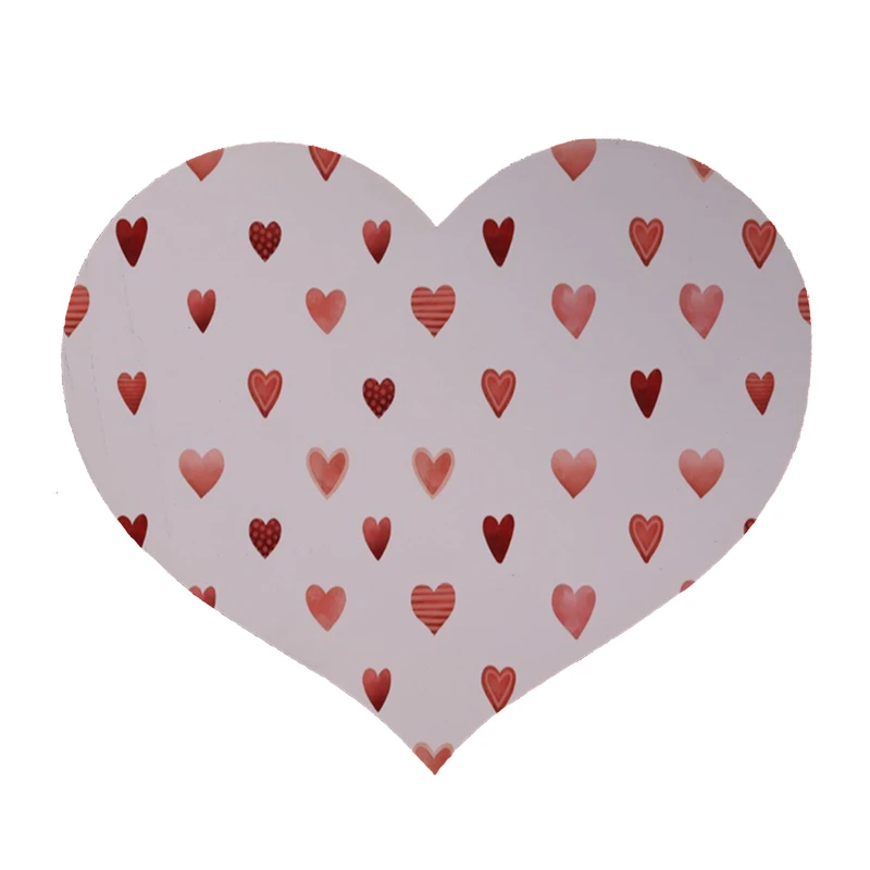  پادری طرح قلبی کد 8214 سایز 90 × 90 سانتی‌متر