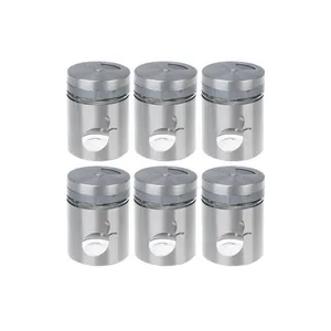 ست جا ادویه‌ 6 پارچه مدل 3 کاره دور استیل مدل LP826