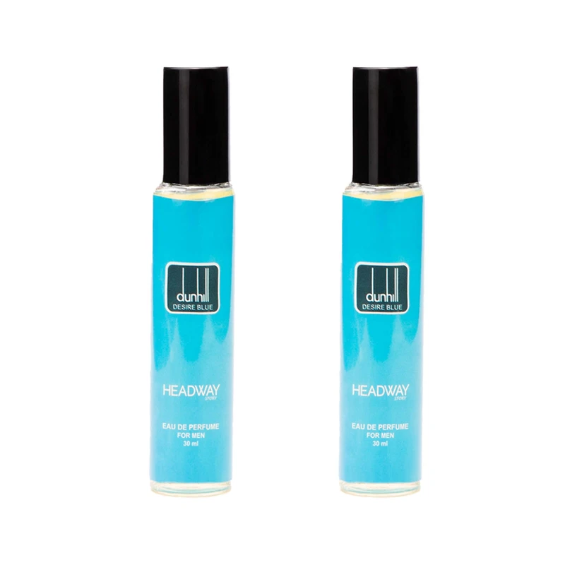 عطر جیبی مردانه هدوی استوری مدل دانهیل دیزایر بلو حجم 30 میلی لیتر مجموعه 2 عددی