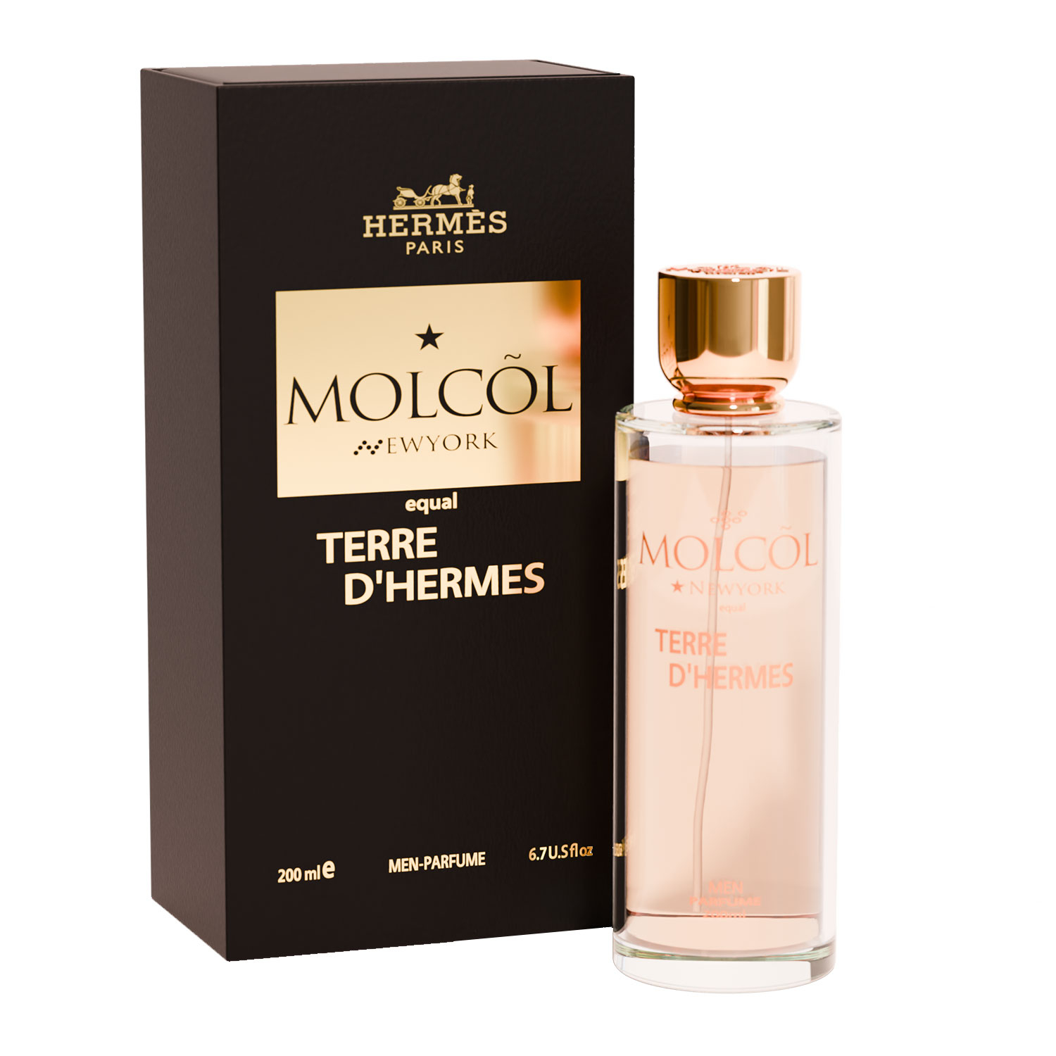 اد‌و پرفیوم مردانه مولکول ویورک مدل Terre d Hermes با رایحه گرم حجم 200 میلی لیتر