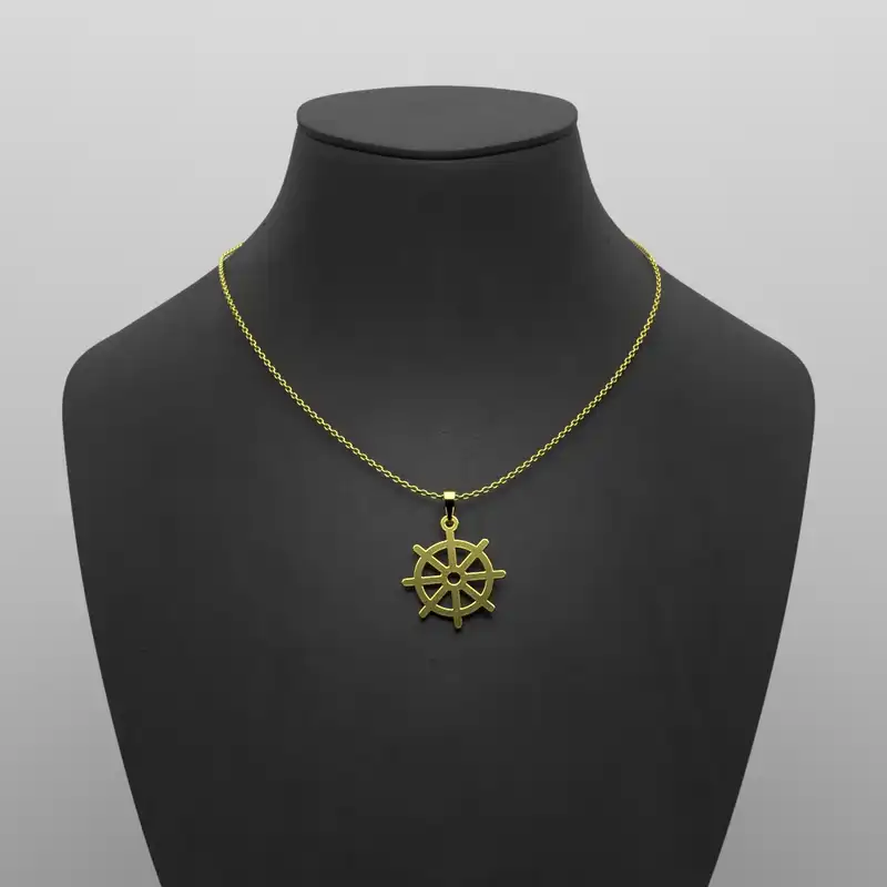 گردنبند طلا 18 عیار زنانه مدوپد مدل سکان کد D3-1-1068