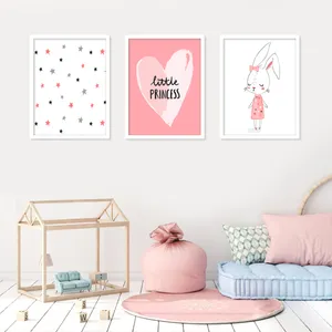 تابلو کودک و نوزاد بکلیت مدل خرگوش M077 مجموعه 3 عددی