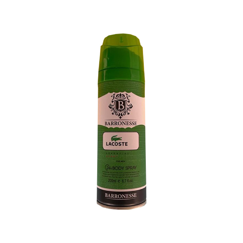 اسپری بدن مردانه بارونس مدل  لاگوست حجم 250 میلی لیتر