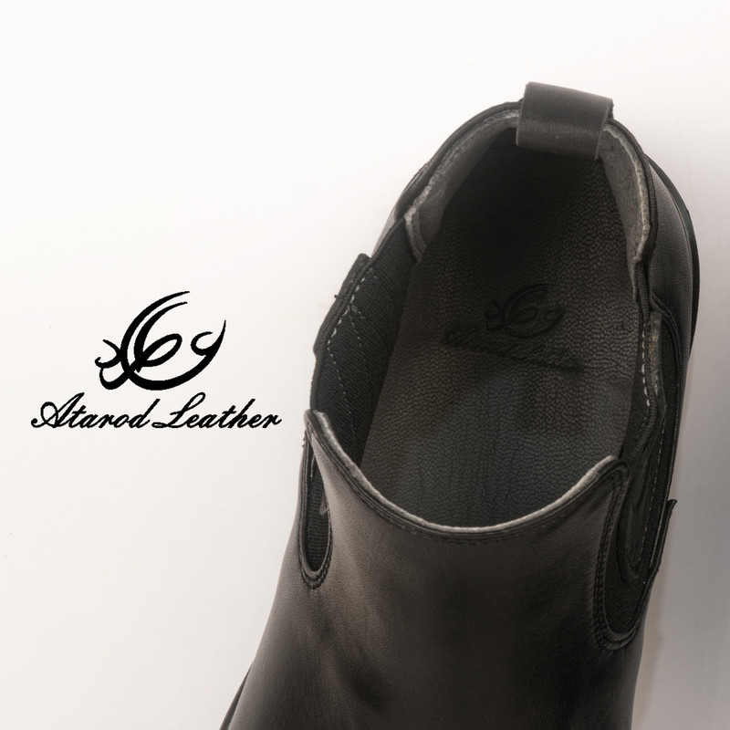 نیم بوت مردانه چرم عطارد مدل چرم طبیعی کد SH17