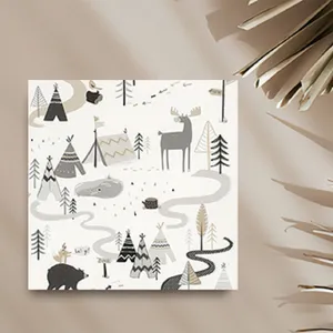 تابلو شاسی کودک مدل تاق کودک طرح زمستون کد FK14