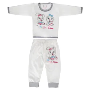 ست تی شرت و شلوار نوزادی مدل 135