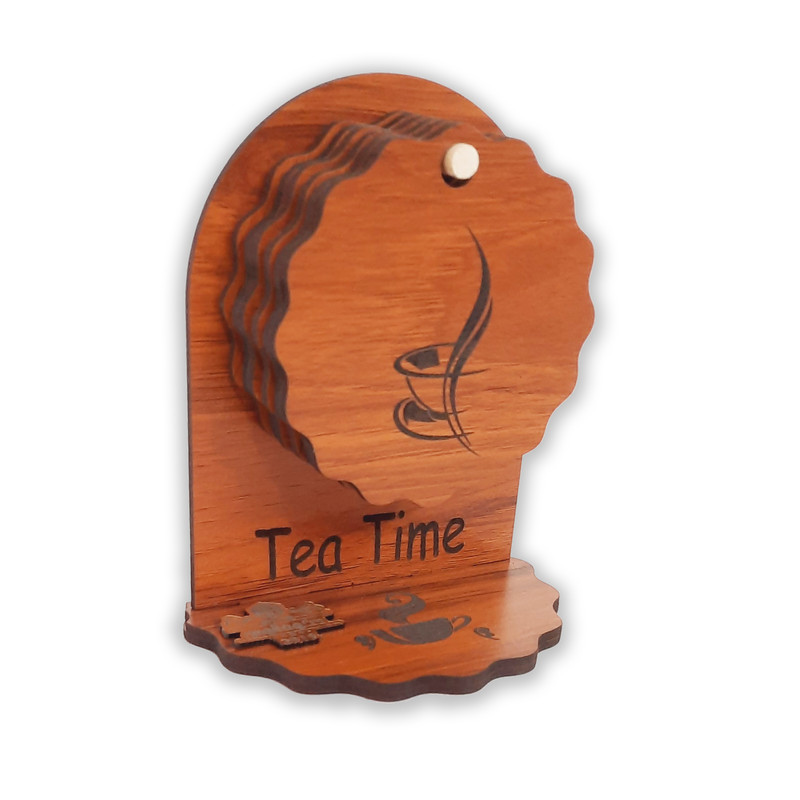 زیر لیوانی دکوماتوس طرح tea time مدل ZL14  مجموعه 7 عددی