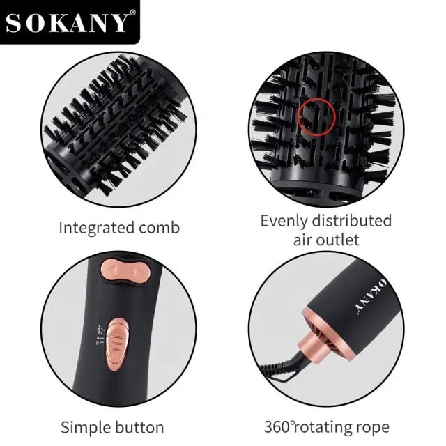 سشوار برس دار چرخشی سوکانی مدل Sk-15006