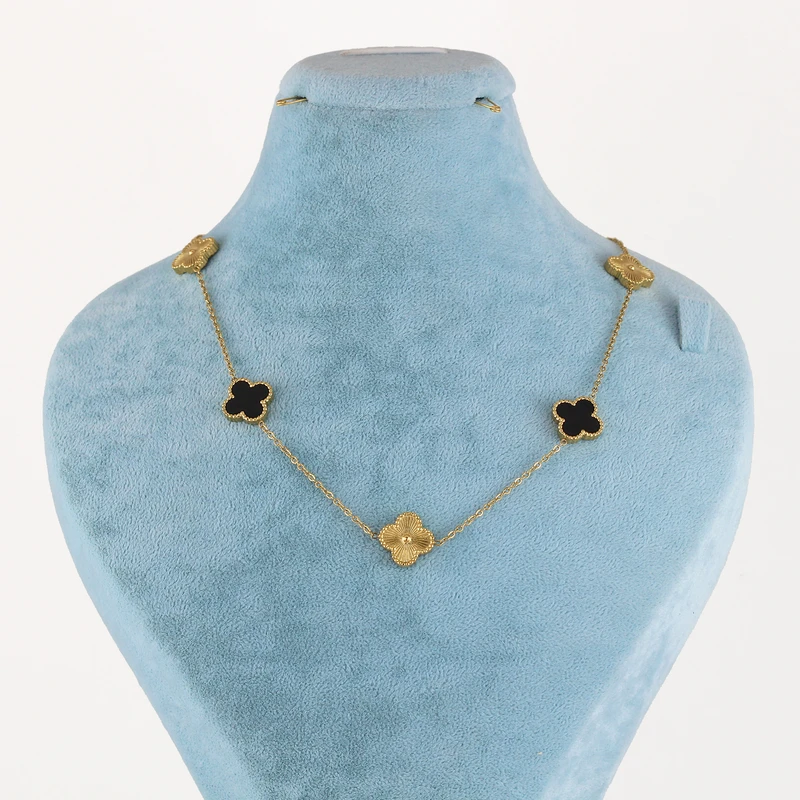 گردنبند زنانه مدل گل کد ne193