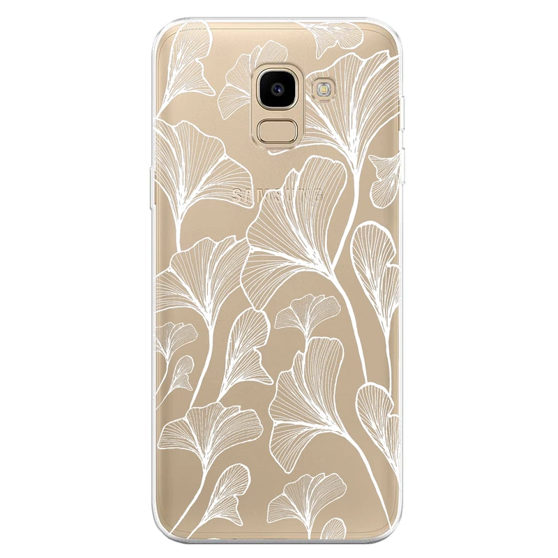 کاور مگافون طرح برگ مدل C51-W مناسب برای گوشی موبایل سامسونگ Galaxy J6 2018