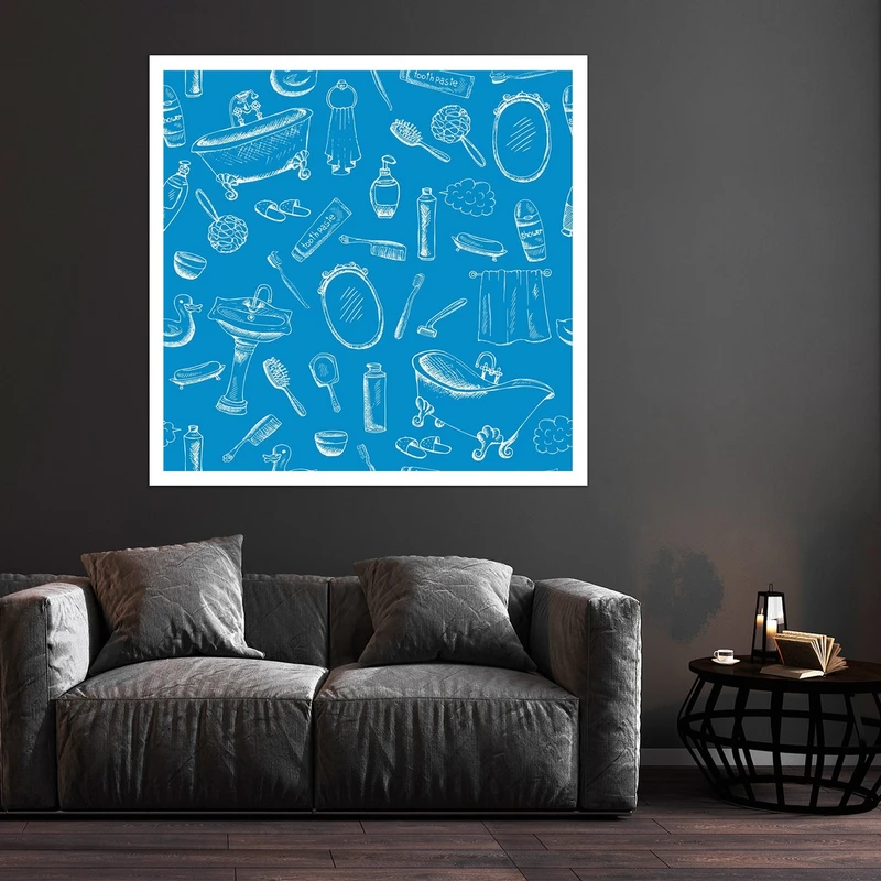 تابلو بکلیت طرح وسایل بهداشت فردی مدل قاب شاسی W-S10132