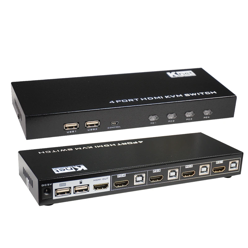 سوییچ 4 پورت HDMI کی نت مدل K-SWKH404 سوییچ 4 پورت HDMI کی نت مدل K-SWKH404