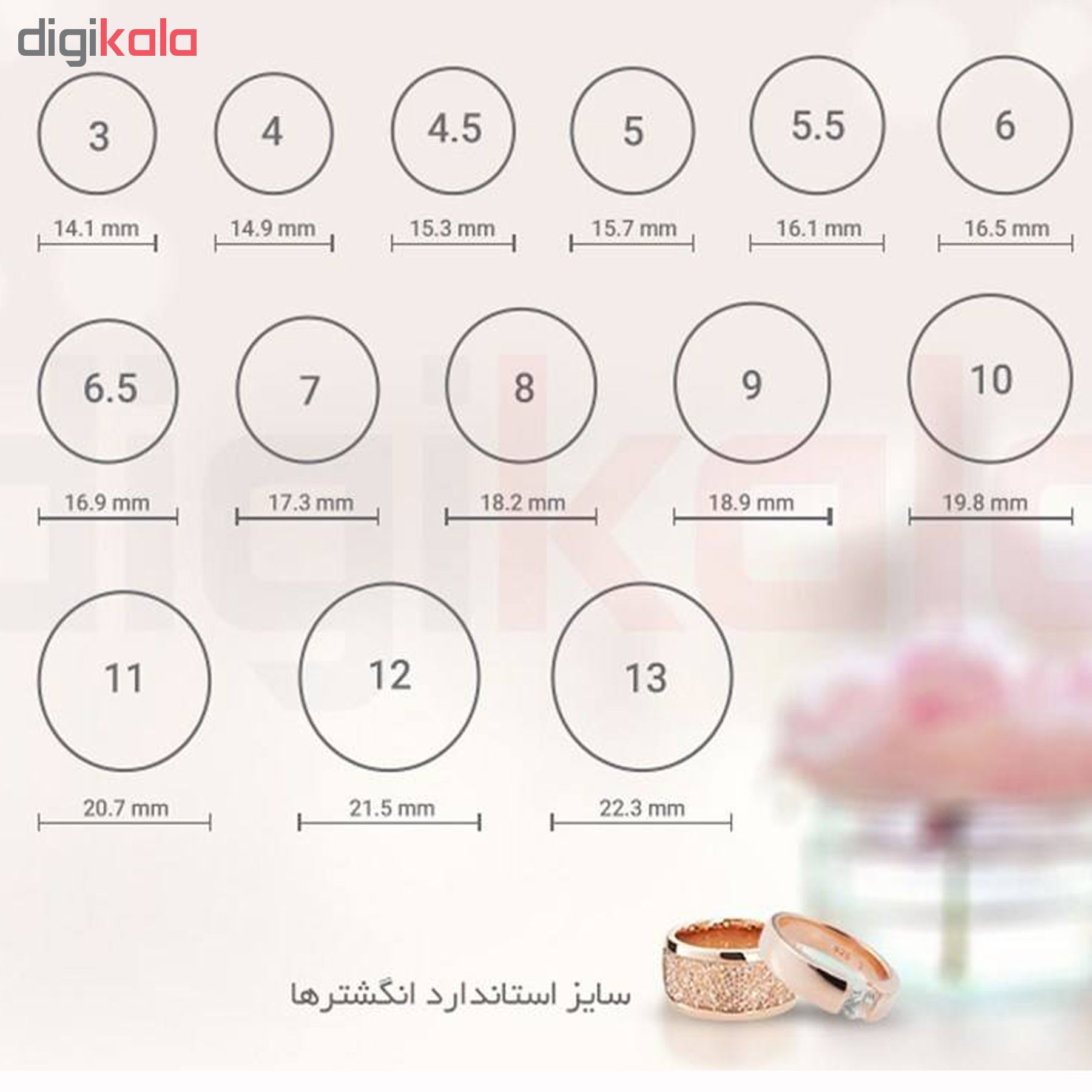 انگشتر رینگ استیل ساده مدل RS سایز 16 انگشتر رینگ استیل ساده مدل RS سایز 16