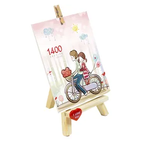 تقویم رومیزی سال 1400 طرح بوم نقاشی مدل 02