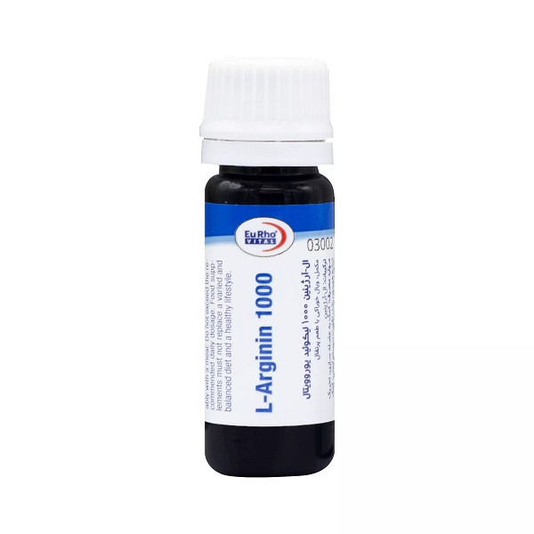 ویال خوراکی ال آرژنین  1000 میلی گرم یوروویتال بسته 6 عددی