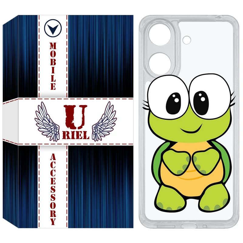 کاور یوریل مدل Clear کد 59 طرح لاکپشت مناسب برای گوشی موبایل شیائومی Redmi 13C / Poco C65