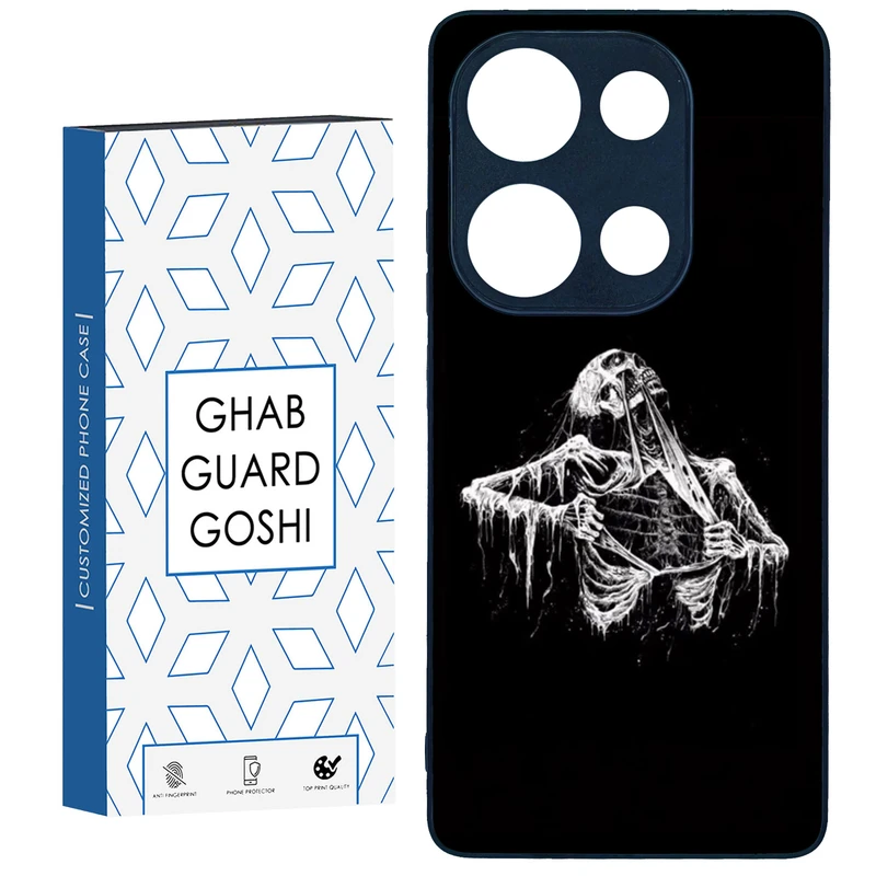 کاور قاب گارد گوشی طرح اسکلت کد TPU-295 مناسب برای گوشی موبایل شیائومی Redmi Note 13 Pro 4G / Poco M6 Pro 4G