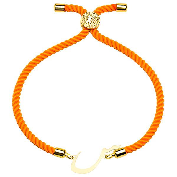 دستبند طلا 18 عیار دخترانه کرابو طرح حرف س مدل Krd1512