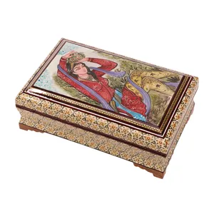 جعبه جواهرات خاتم کاری گالری گوهران مدل 635