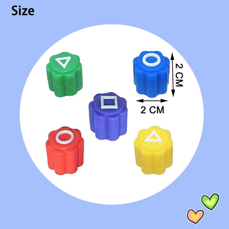 بازی فکری سمید مدل گونگی اسکویید گیم طرح یه قل دو قل بسته 5 عددی