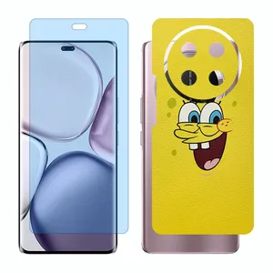 Glass Together model anti blue screen protector suitable for Honor X9c mobile phone with back cover sticker
