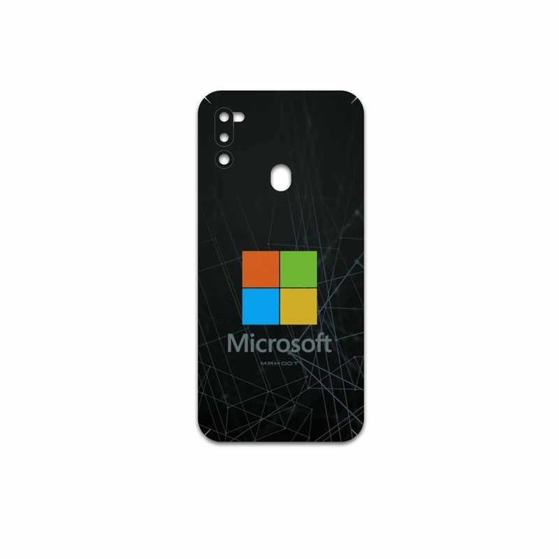 برچسب پوششی ماهوت مدل Microsoft-Logo مناسب برای گوشی موبایل سامسونگ Galaxy M21 (2021) Edition