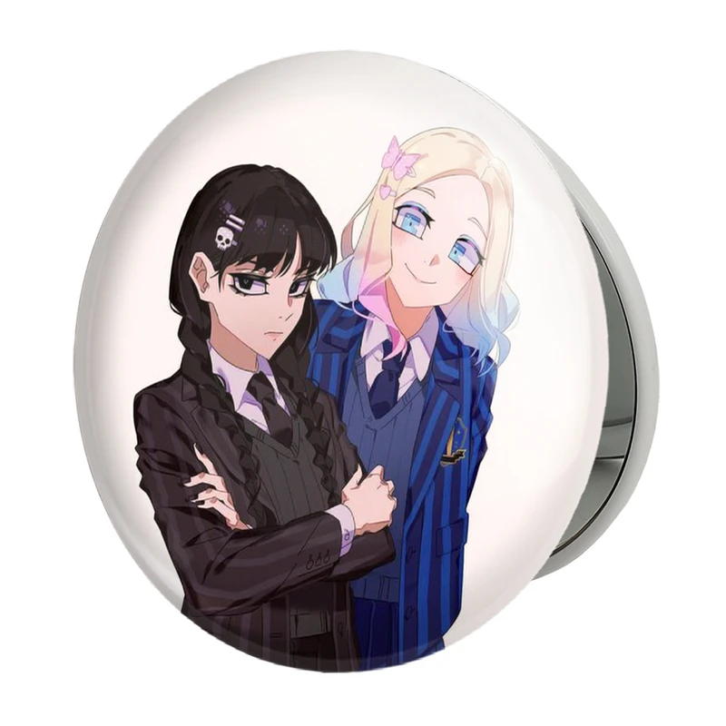 آینه جیبی خندالو طرح سریال ونزدی Wednesday مدل تاشو کد 25249 